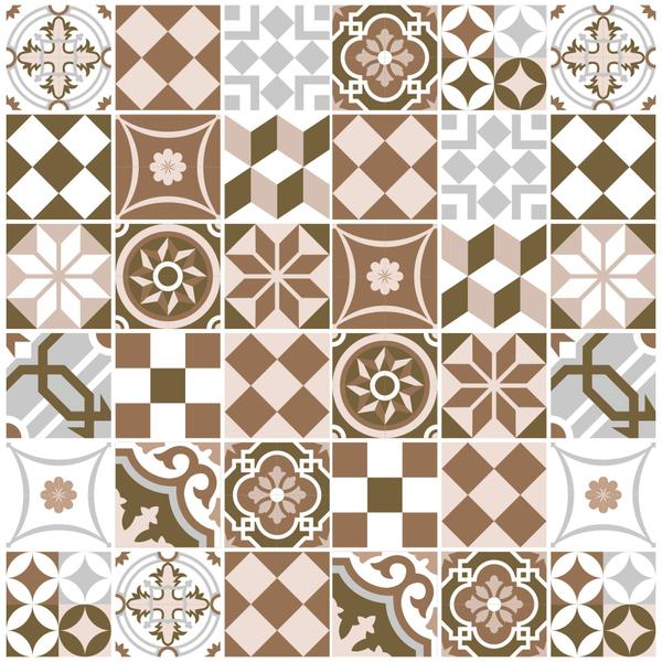 Adesivo de Azulejo Cozinha Geometrico 15x15cm 36un - Quartinhos Imagem de Adesivo de Azulejo Cozinha Geometrico 15x15cm 36un