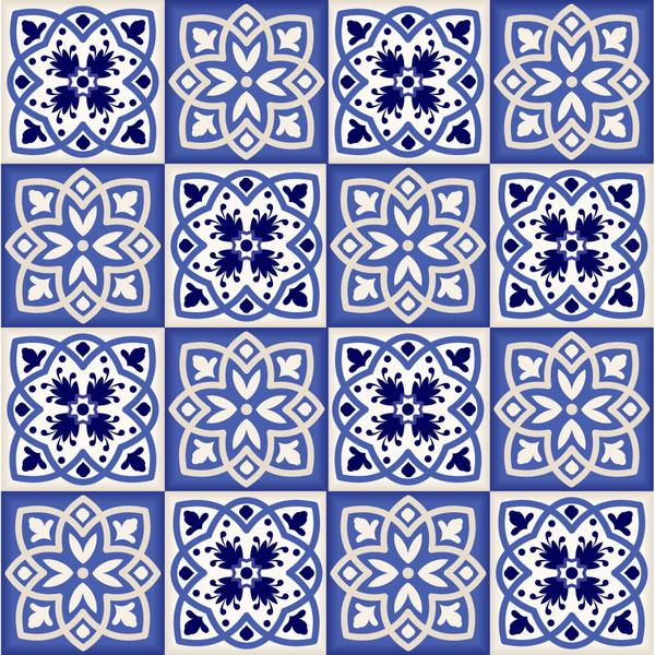 Imagem de Adesivo de Azulejo Vila Real 10x10 cm com 300un