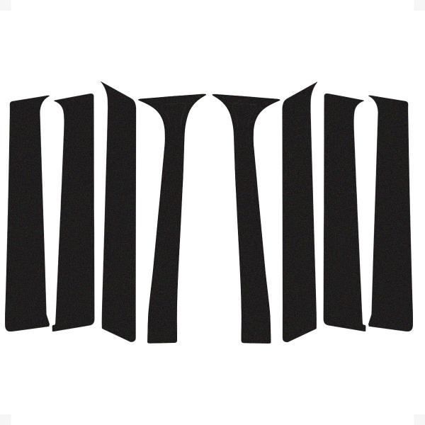 Adesivo de Coluna Gol e Parati G3 G4 Aplique 4 Portas Preto - SPORTINOX Imagem de Adesivo de Coluna Gol e Parati G3 G4 Aplique 4 Portas Preto
