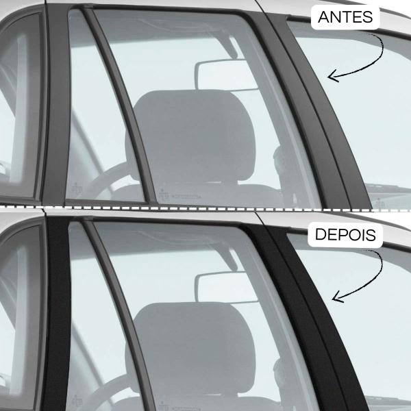 Adesivo de Coluna Gol e Parati G3 G4 Aplique 4 Portas Preto - SPORTINOX Imagem de Adesivo de Coluna Gol e Parati G3 G4 Aplique 4 Portas Preto
