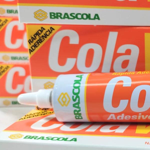 Imagem de Adesivo de Contato Colagem Pvc Flexível Cola Vinil 12 Unidades 75g cada