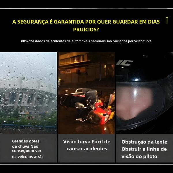 Imagem de Adesivo de Espelho Universal para Capacete de Motocicleta - À Prova d'Água e Antiembaçante