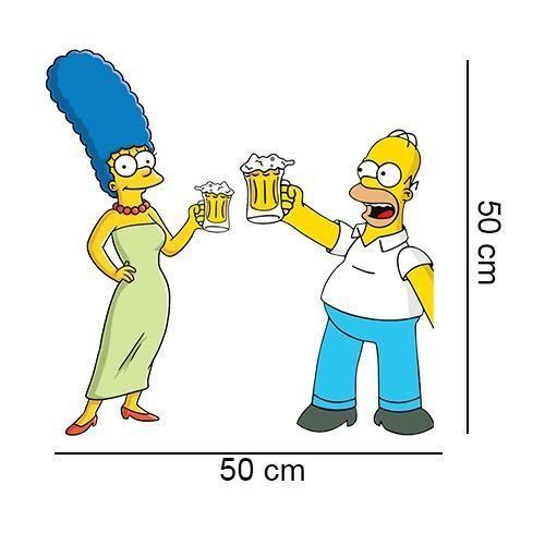 Imagem de Adesivo De Geladeira Homer E Marge