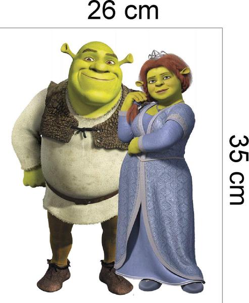 Imagem de Adesivo de Geladeira Shrek e Fiona