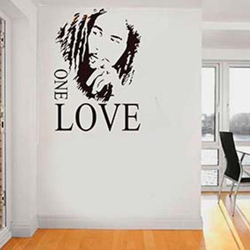 Imagem de Adesivo De Parede Bob Marley One Love - Pequeno 34X48Cm