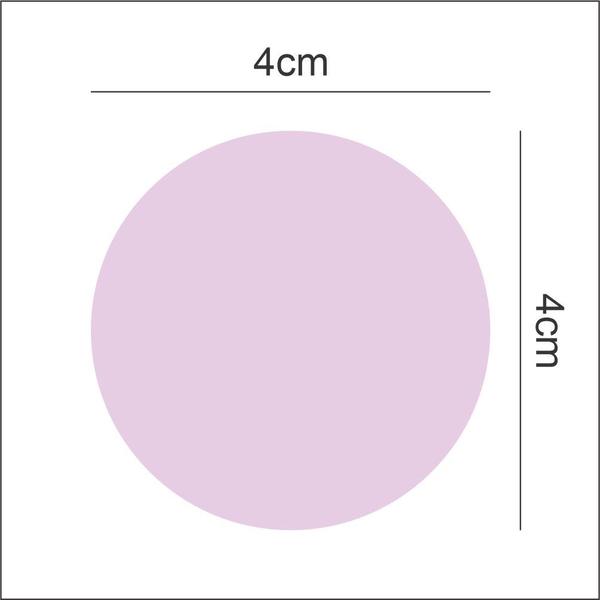 Imagem de Adesivo de Parede Bolinha 4cm 50 Und Cores Pasteis Decoração