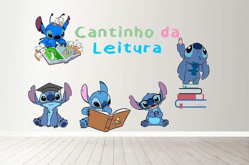 Imagem de Adesivo De Parede Cantinho Da Leitura - Stitch