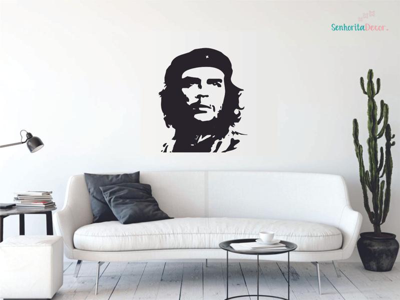 Imagem de adesivo de parede che guevara decoração quarto sala