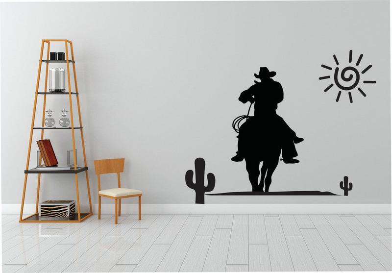 Imagem de Adesivo de Parede Cowboy - Deserto - Cactus