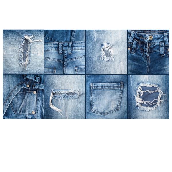 Imagem de Adesivo De Parede Decoração Loja De Roupas Jeans S264