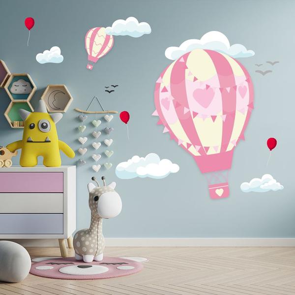 Imagem de Adesivo De Parede Decorativo Balão menino e Menina
