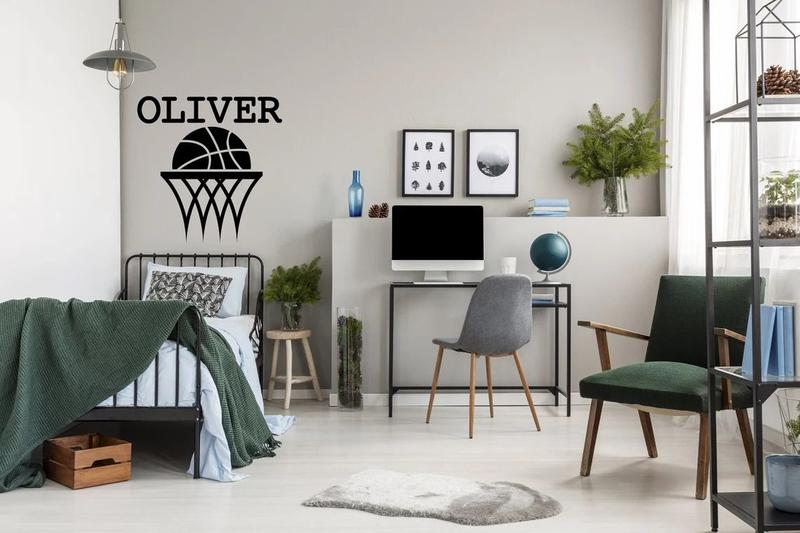 Imagem de Adesivo de parede decorativo basquete