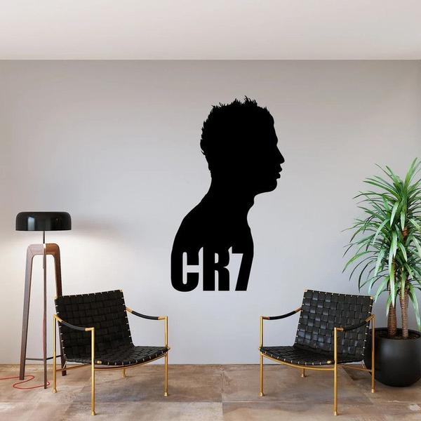 Imagem de Adesivo de parede decorativo cristiano ronaldo cr7