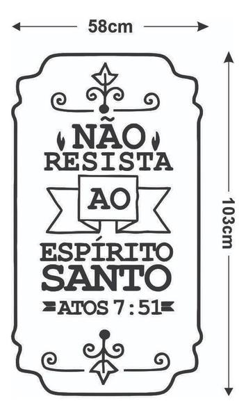 Imagem de Adesivo De Parede Decorativo Frase Atos 7:51 - Não Desista