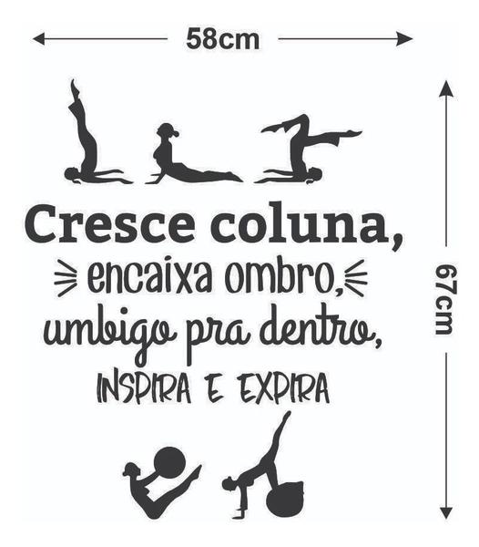 Imagem de Adesivo De Parede Decorativo Frase Dicas Para Pilates