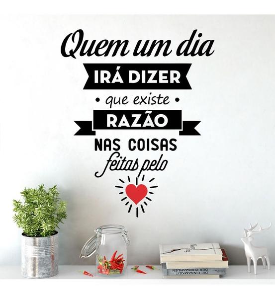 Imagem de Adesivo De Parede Decorativo Frase Quem Um Dia Irá Dizer...