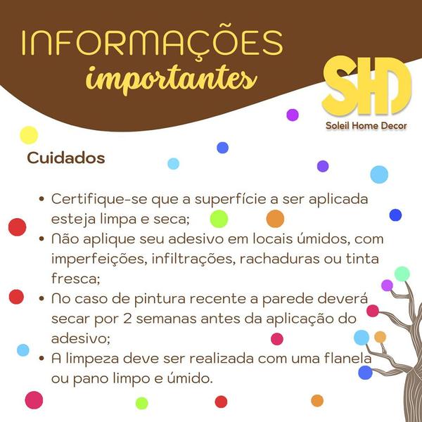 Imagem de Adesivo de Parede Decorativo Infantil Árvore e Bolinhas