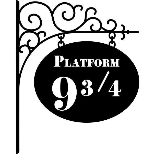 Imagem de Adesivo De Parede Decorativo Plataforma 9 3/4 Harry Potter