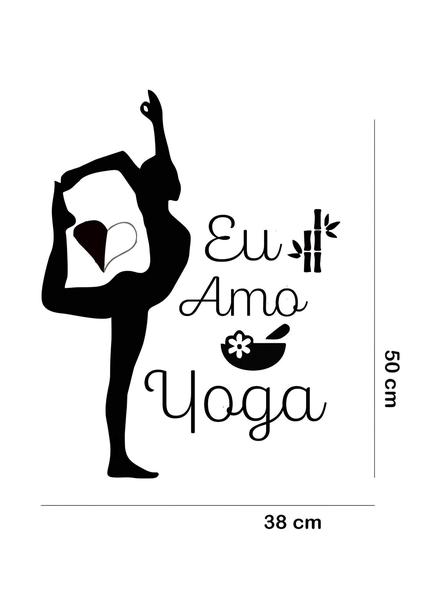 Imagem de Adesivo de Parede eu Amo Yoga