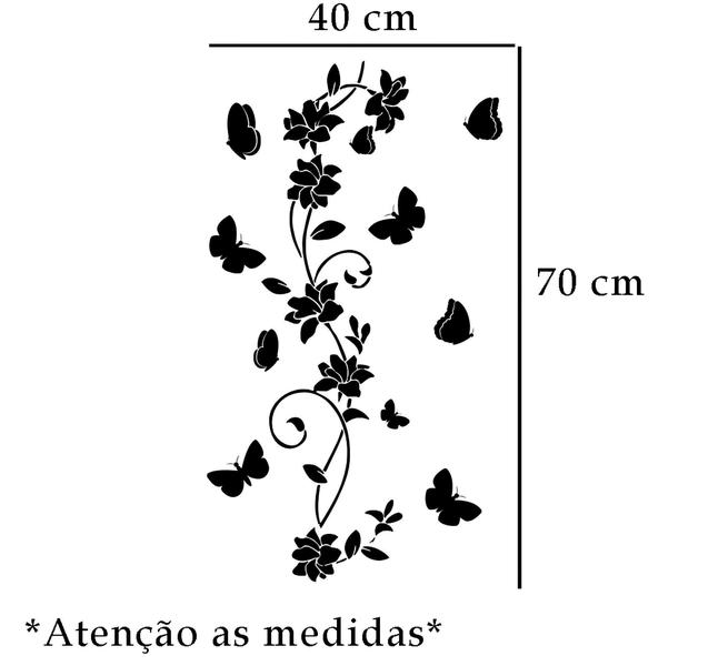 Imagem de Adesivo De Parede Floral E Arabescos Mod01