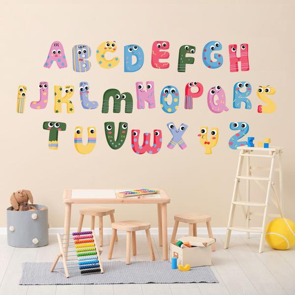 Imagem de Adesivo de Parede Infantil Alfabeto Kids 73x170cm