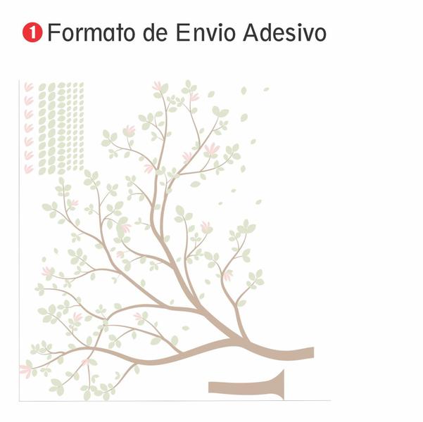 Imagem de Adesivo de Parede Infantil Árvore Floral Pastel