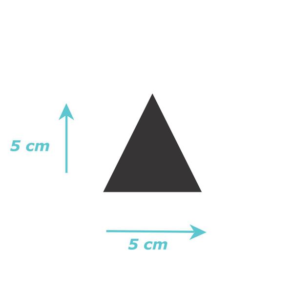 Imagem de Adesivo De Parede - Kit Com 25 Triângulos 5cmx5cm Preto Fosco