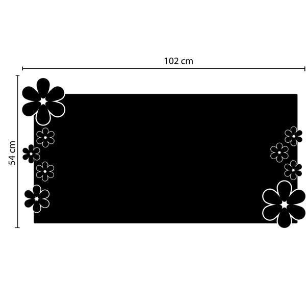 Imagem de Adesivo de Parede Lousa Floral