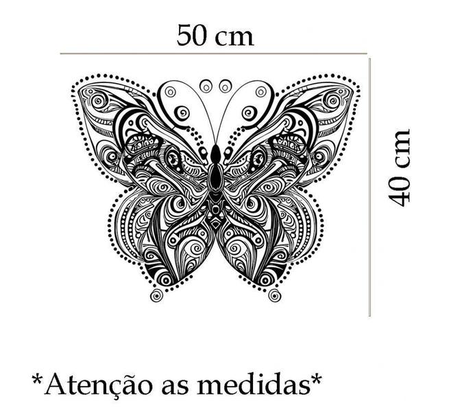 Imagem de Adesivo De Parede Mandala Borboleta