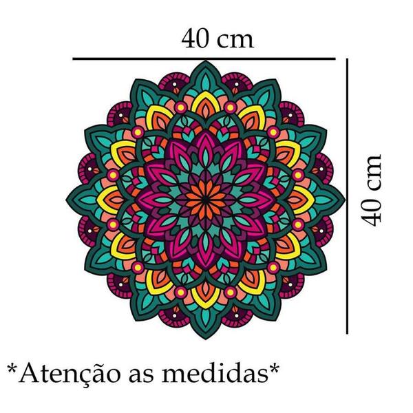 Imagem de Adesivo de Parede Mandala Colorida Mod03