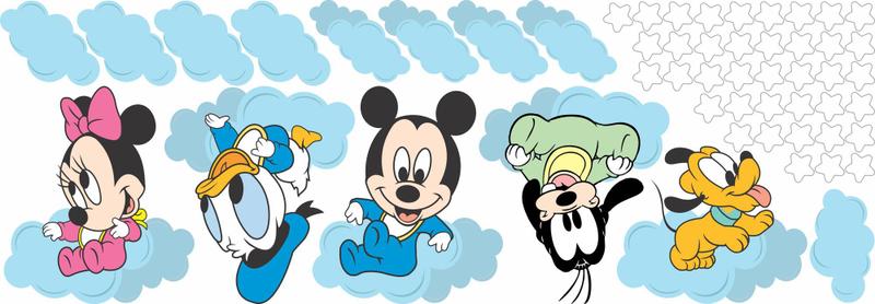 Imagem de adesivo de parede mickey minnie cute baby