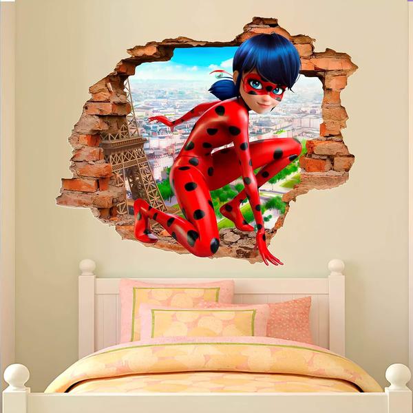 Imagem de Adesivo De Parede Miraculous Ladybug