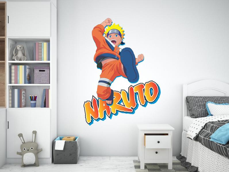 Imagem de adesivo de parede naruto decoração juvenil