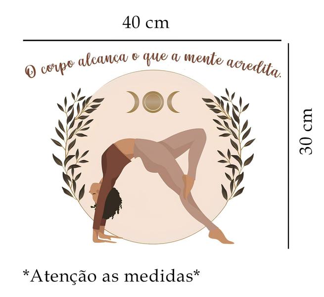 Imagem de Adesivo de Parede o Corpo Alcança