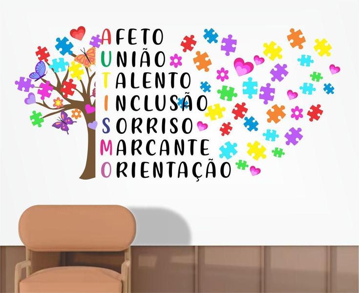 Imagem de Adesivo De Parede Pedagogia Árvore E Frase