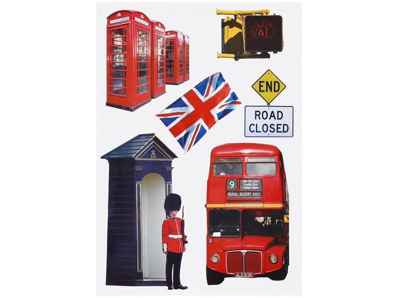 Imagem de Adesivo de Parede PVC Adesif Londres 70x50cm