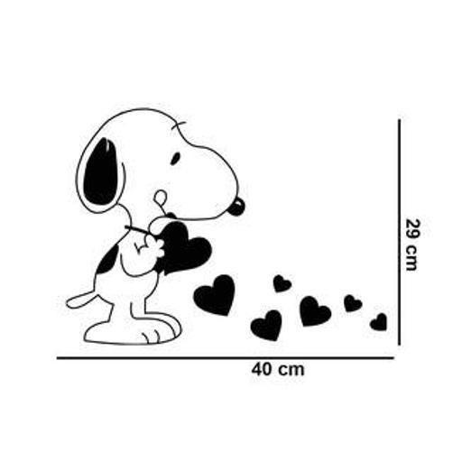 Imagem de Adesivo De Parede Snoopy E Corações