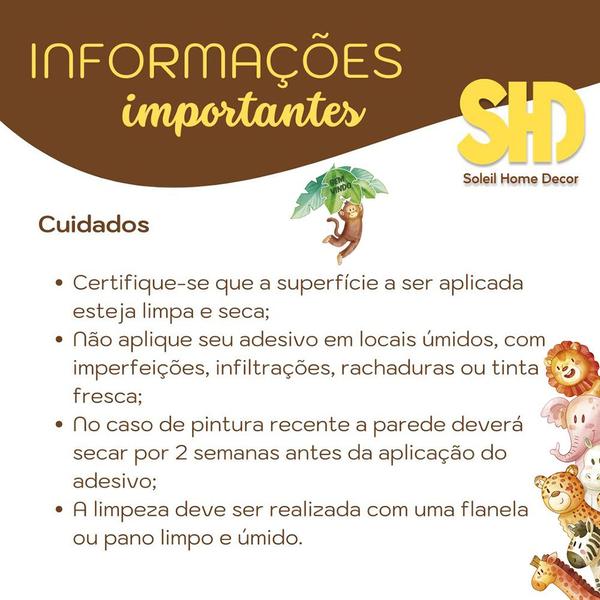 Imagem de Adesivo de Porta Decorativo Infantil Safari Bem Vindo