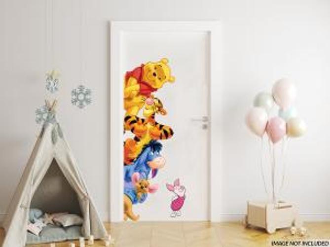 Imagem de Adesivo De Porta Turma Do Pooh Mod01