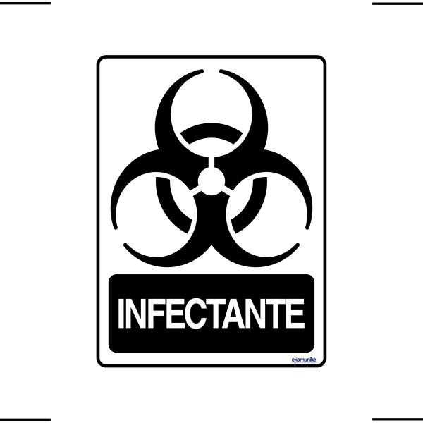 Imagem de Adesivo De Sinalização Lixo Infectante 15x20 Ekomunike - S-244 F9e