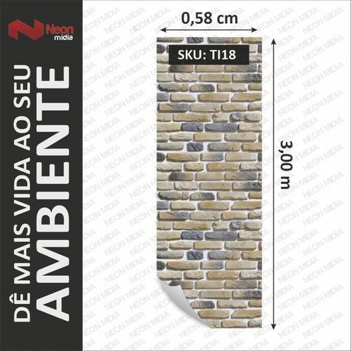 Adesivo De Tijolo Lavavél Manchado 0,57 X 3M - Neonmidia Imagem de Adesivo De Tijolo Lavavél Manchado 0,57 X 3M