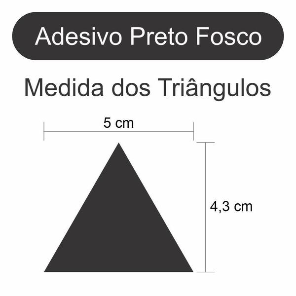 Imagem de Adesivo Decoração Infantil Triângulos Pretos 180 Unidades