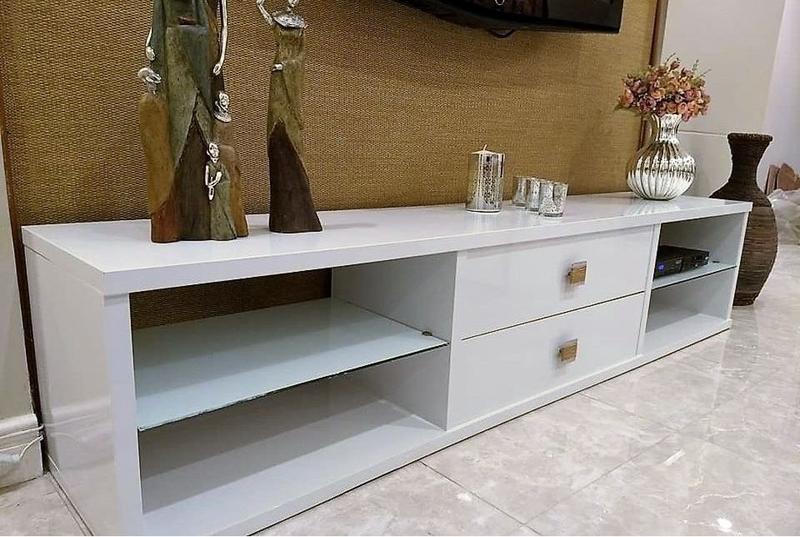 Imagem de Adesivo Decorativo Branco Brilho Envelopamento Móveis 10mx60cm