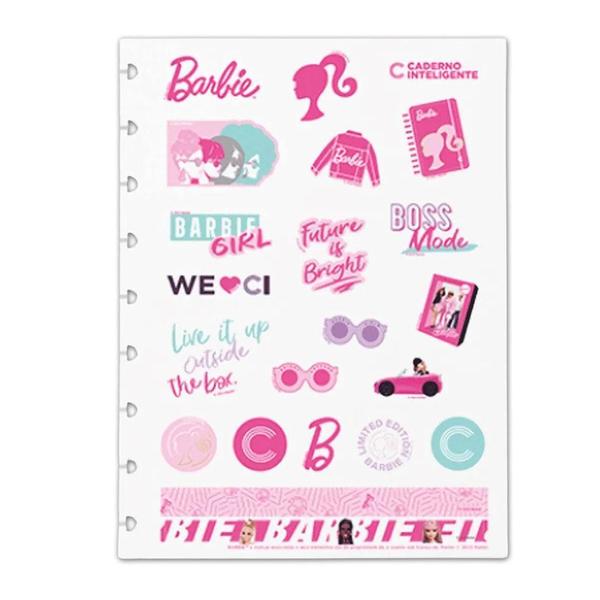 Imagem de Adesivo Decorativo Caderno Inteligente Médio Barbie Rosa