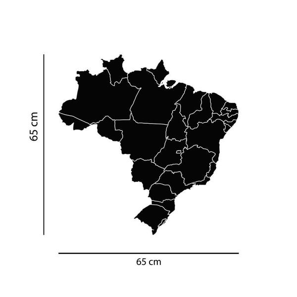 Imagem de Adesivo Decorativo de Parede Mapa do Brasil Estados
