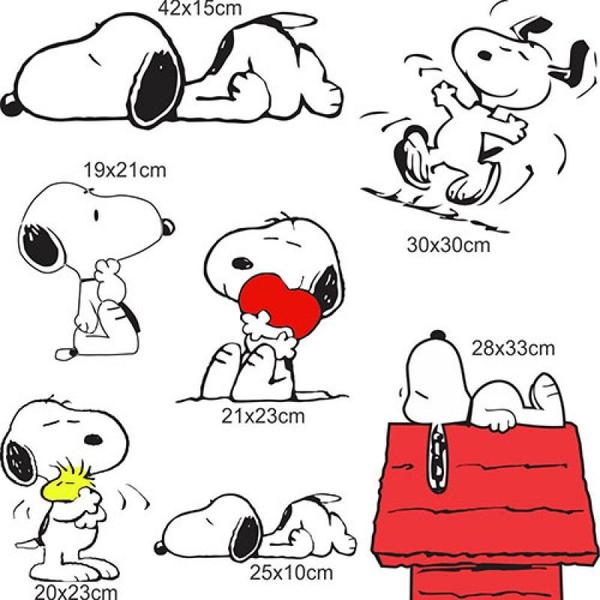 Imagem de Adesivo Decorativo De Parede Snoopy  R+ Adesivos