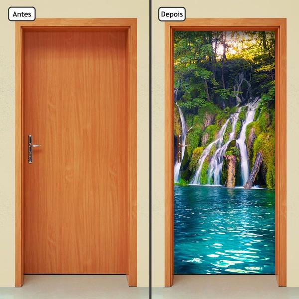 Imagem de Adesivo Decorativo De Porta - Cachoeira - 2219cnpt