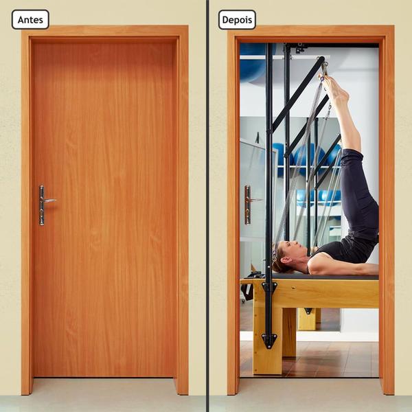 Imagem de Adesivo Decorativo de Porta - Fitness - Pilates - 2531cnpt