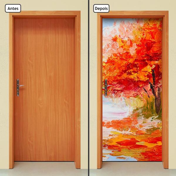 Imagem de Adesivo Decorativo de Porta - Floresta - 144cnpt