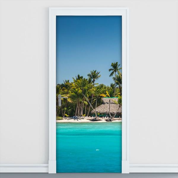 Imagem de Adesivo Decorativo de Porta - Paisagem - Praia - 2223cnpt